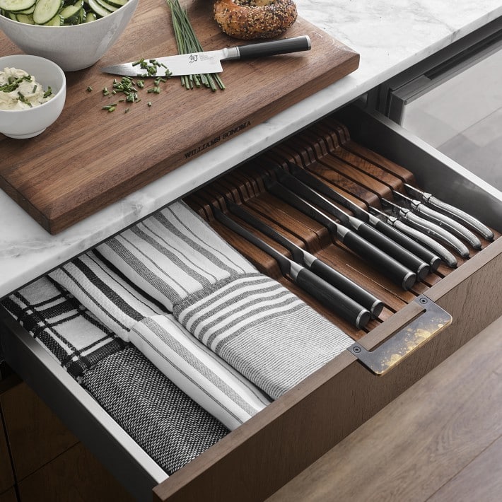 cutlery and knife block drawer