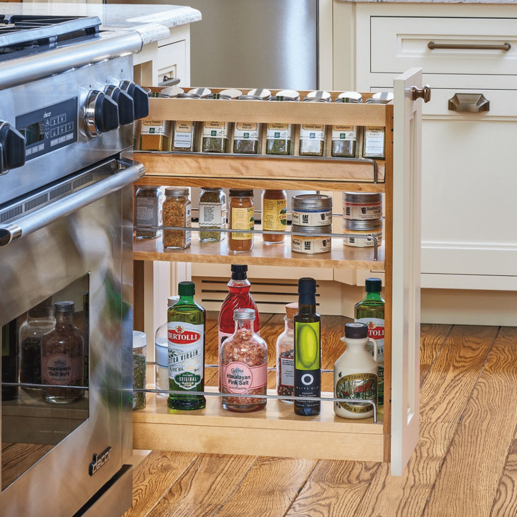 pull out base cabinet storage