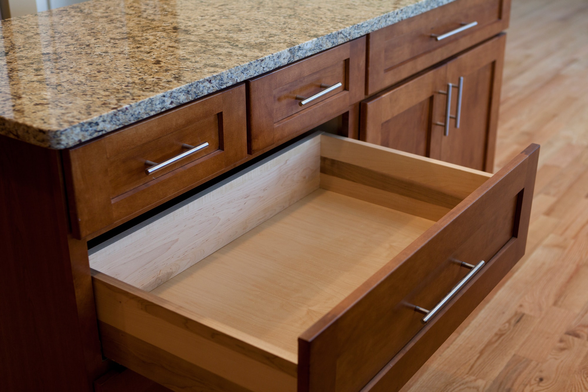 kitchen sink cabinet with drawers on the right