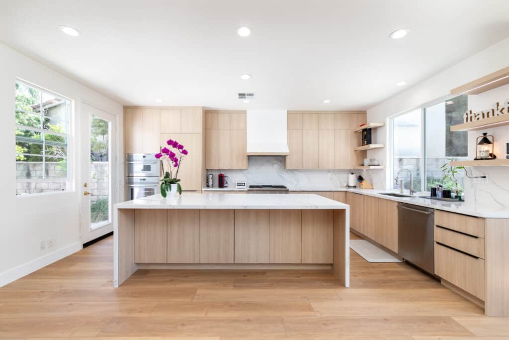 vicenza oak kitchen - orange county project