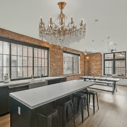  Classic Chandeliers in Contemporary Kitchens