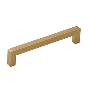 Satin Brass Square Handle Cabinet Pull
