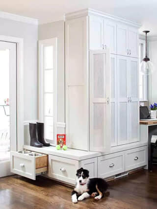 Mudroom with Food Station